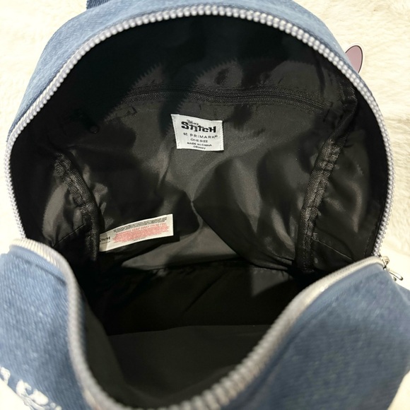 *NWT* Disney Stitch Blue Denim Backpack - Picture 2 of 9